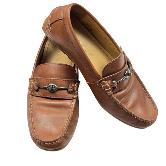Coach Other - Coach‎ Collis Bit Loafers Mens Size 9D Tan Brown Leather FG2984 Turnlock Moc